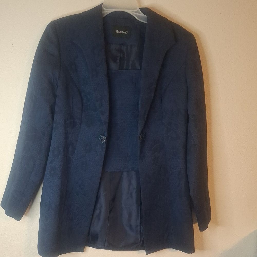 Malina's Blue Blazer Classic Suit Jacket size 10